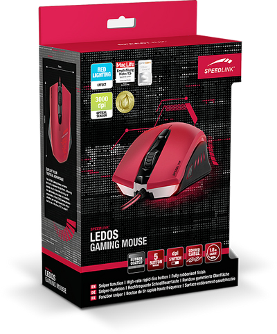 Speedlink LEDOS Gaming Mouse, red