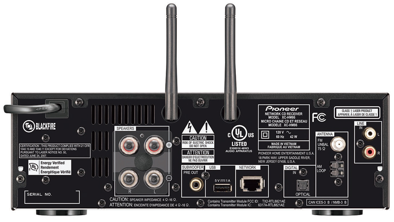 Pioneer XC-HM86 2-Channel Network Amplifier with Bluetooth and Wi
