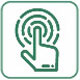   Icon of a finger pressing a button 