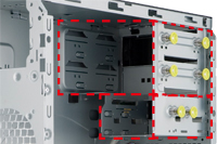 Configured 6 Drive Bays