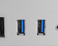 USB 3.0 Multi-media I/O ports