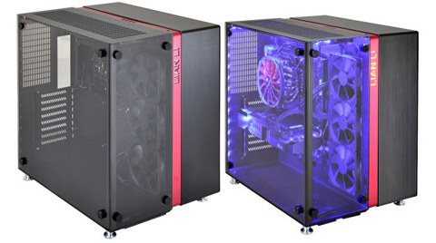 NeweggBusiness - LIAN LI PC-O9WRX Black / Red Aluminum / Tempered