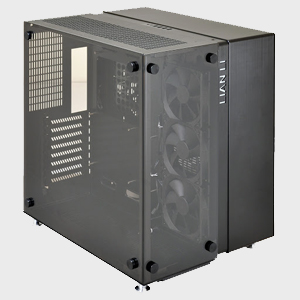 NeweggBusiness - LIAN LI PC-O9WRX Black / Red Aluminum / Tempered
