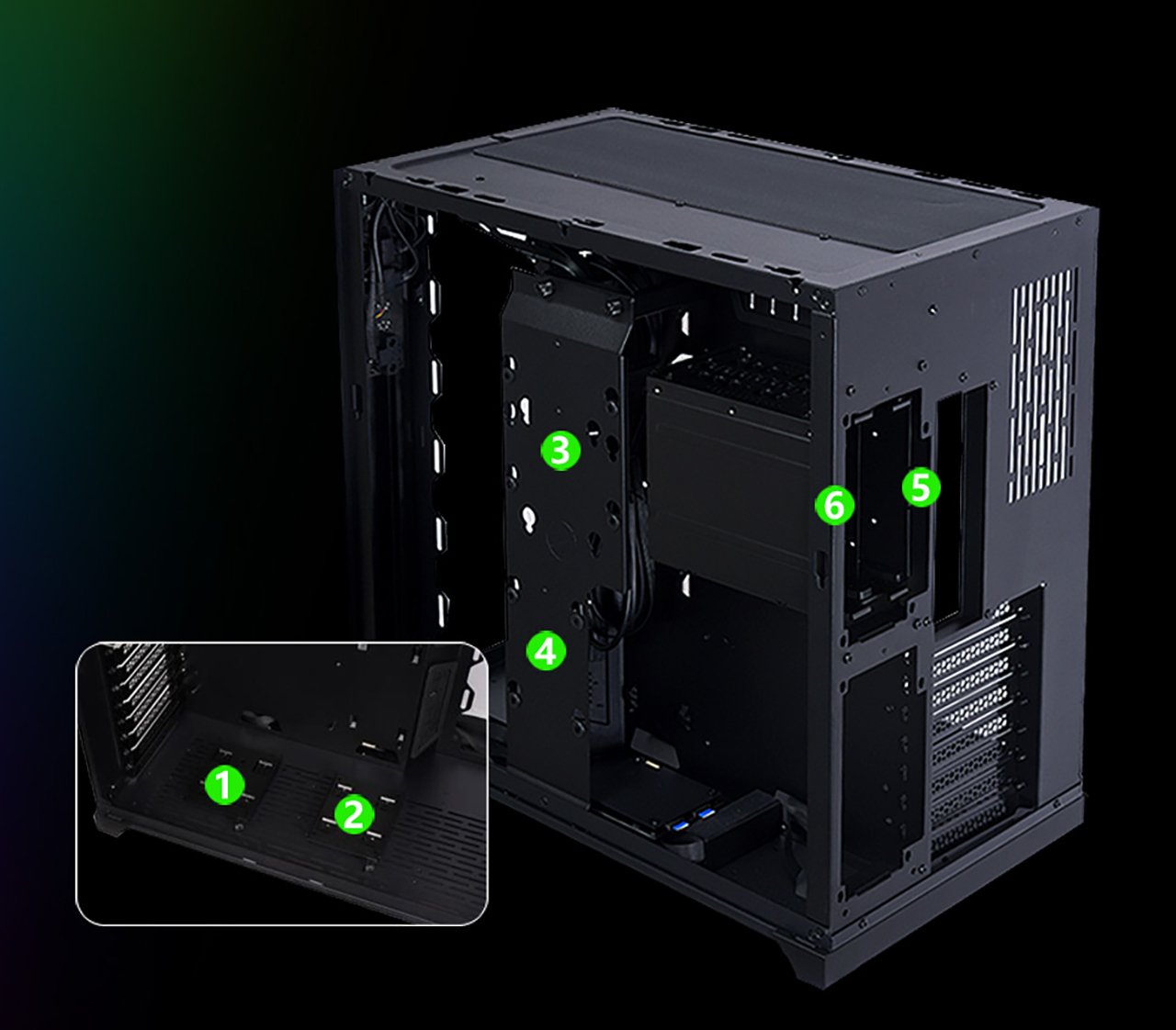 LIAN LI PC-O11 Dynamic Razer Edition ATX Computer Case - Newegg.com