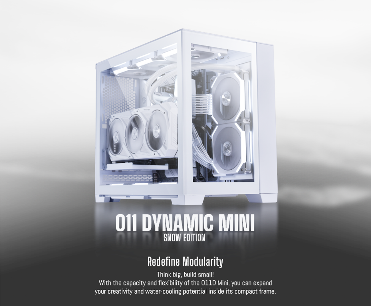 Lian Li O11 Dynamic Mini Midi-Tower Case - White