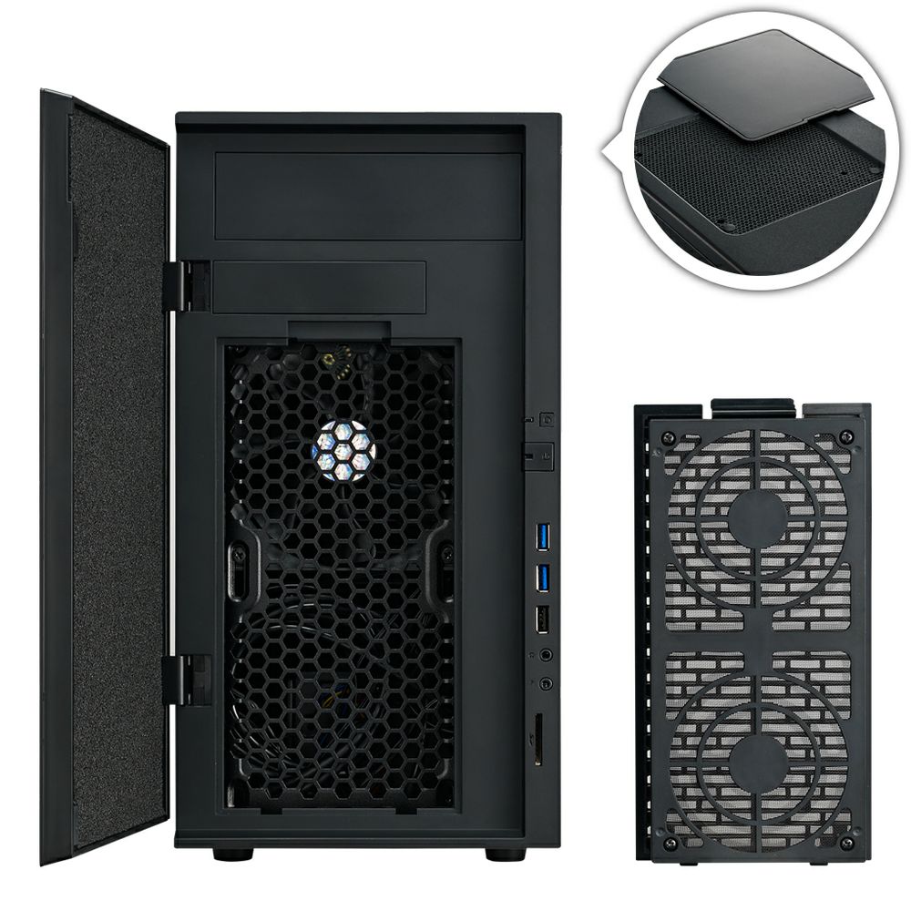 Cooler Master SIL-352M-KKN1 Black Computer Case - Newegg.com