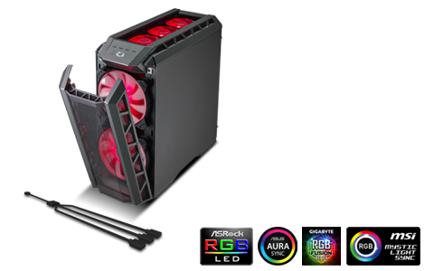 Amazon.com: Cooler Master MasterCase H500P Mesh White Computer Case High  Air Flow Mesh Front, RGB LED, Tempered Glass Side Panel MCM-H500P-WGNN-S00  : Electronics
