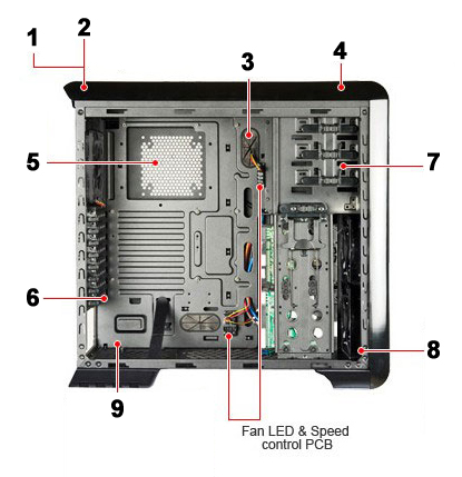 ENERMAX FULMO Basic ECA892BG-BL Black Computer Case - Newegg.com