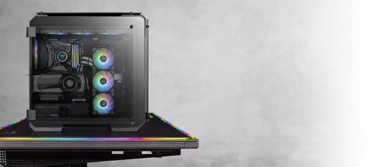 View 71 TG ARGB with vertical radiator setup