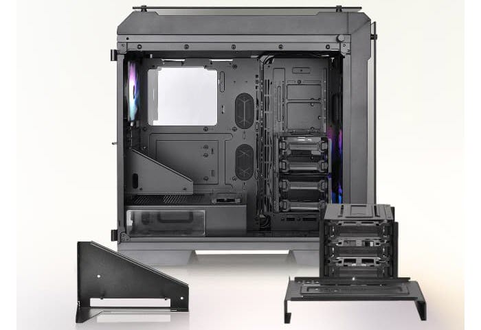 View 71 TG ARGB left view shwoing its modular drive cages