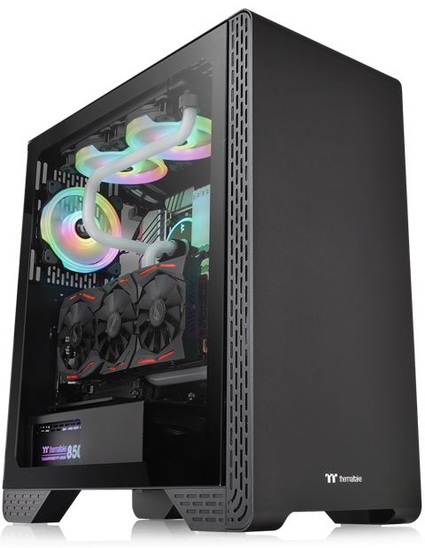 Thermaltake S300 Tempered Glass Edition ATX Mid-Tower Computer Case ...