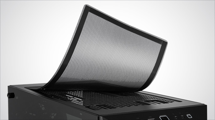 Rosewill ATX Mid Tower Gaming PC Computer Case's Top Dust Filter Coming Off from the Top