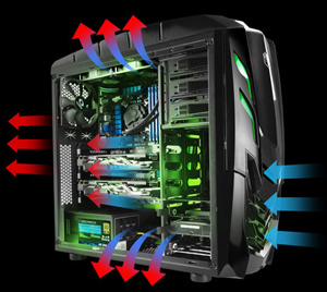 NeweggBusiness - RAIDMAX Viper GX ATX-512WBG Black / Green Steel