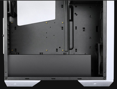 left view of RAIDMAX Monster II SE showing the interior layout