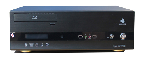 nMEDIAPC Black Aluminum Panel & Steel (1.0mm SECC) HTPC 7000B Micro ATX ...