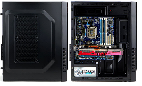 the layout of ZALMAN T2 Plus case