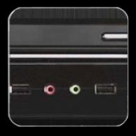 2 USB 2.0 front ports and auido & mic