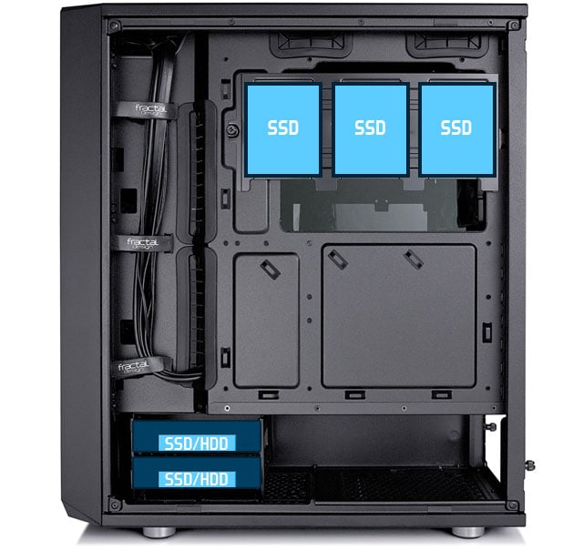 Fractal Design Meshify C Black ATX Mid Tower Computer Case