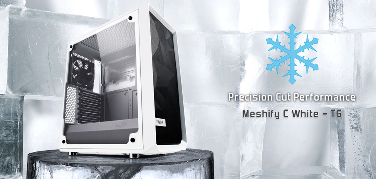 Fractal Design Meshify C White ATX Mid Computer Case - Newegg.ca