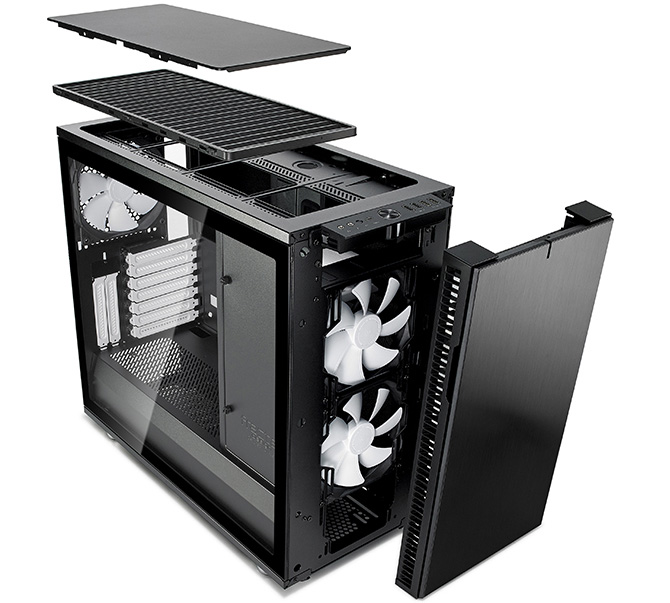 Fractal Design Define R6 USB-C Black ATX Mid Tower Computer Case ...