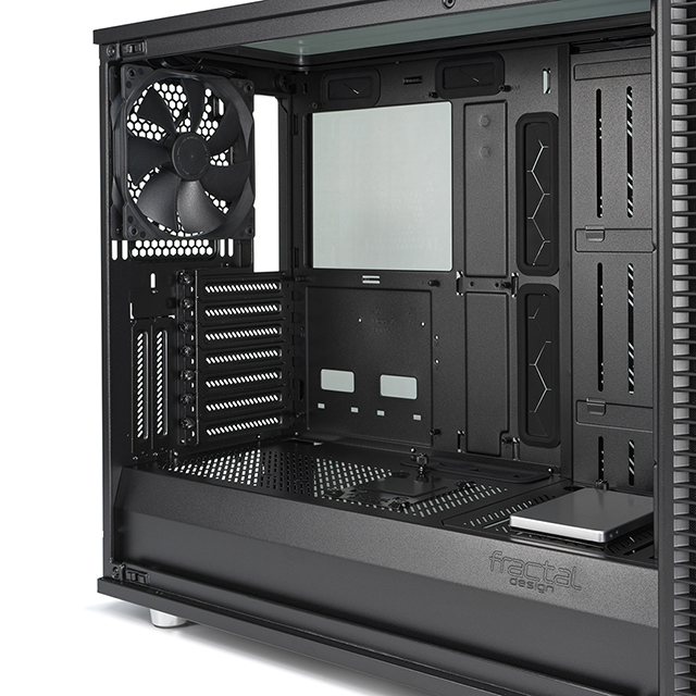 Fractal Design Define S2 angled to the right with its side panel removed