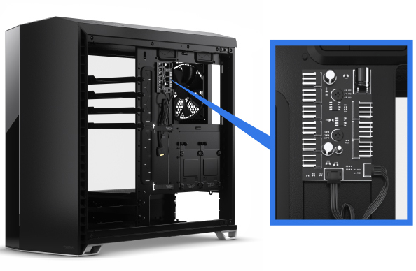 Fractal Vector RS NEXUS+ FAN HUB display