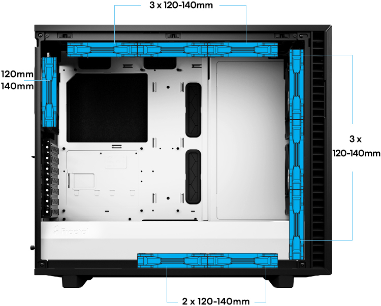 Fractal Define 7 case SUPERIOR AIRFLOW
