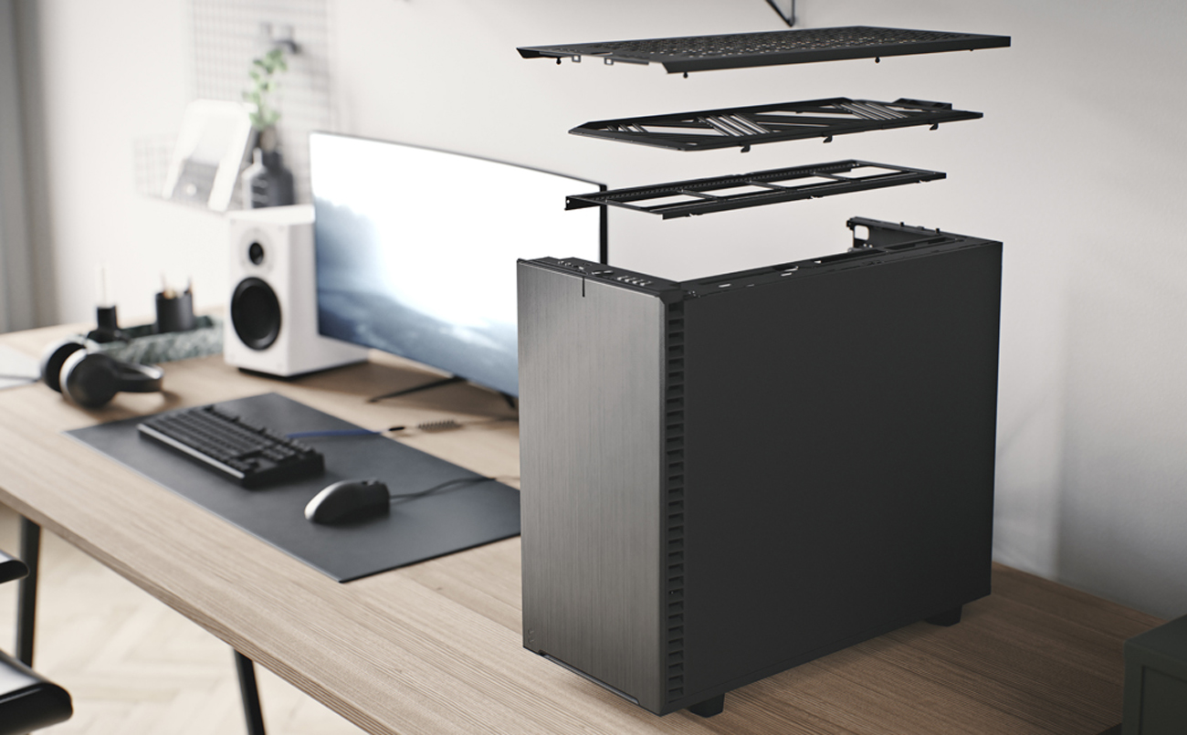 Fractal Define 7 case Internal structure display