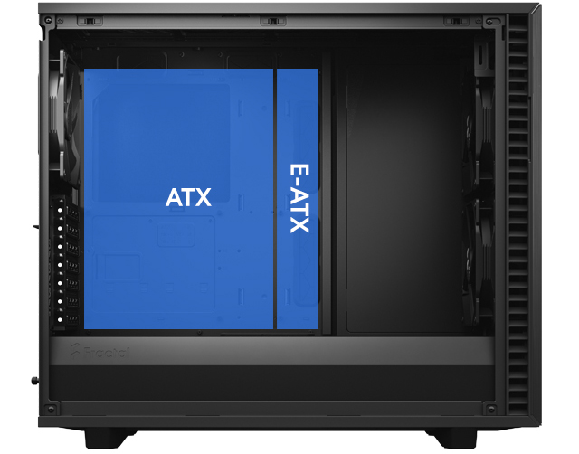 Fractal Define 7 GENEROUS SPACE