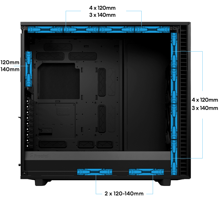 Fractal Define 7 XL case SUPERIOR AIRFLOW