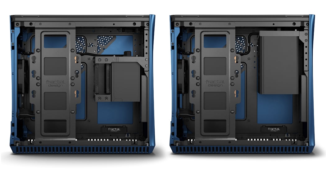 Fractal Design Era ITX FD-CA-ERA-ITX-SI Computer Case internal structure display