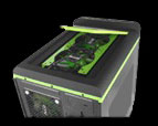 Top Shot of the DIYPC Cuboid-R Black Case