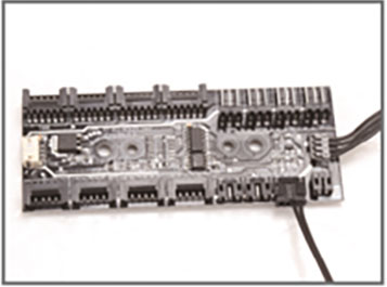 ASUS aura adapter on the RGB controller that comes with the case