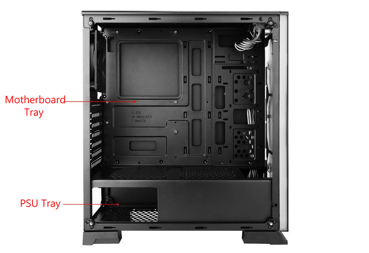 left view of Rainbow-Flash-V3 showing the inside layout