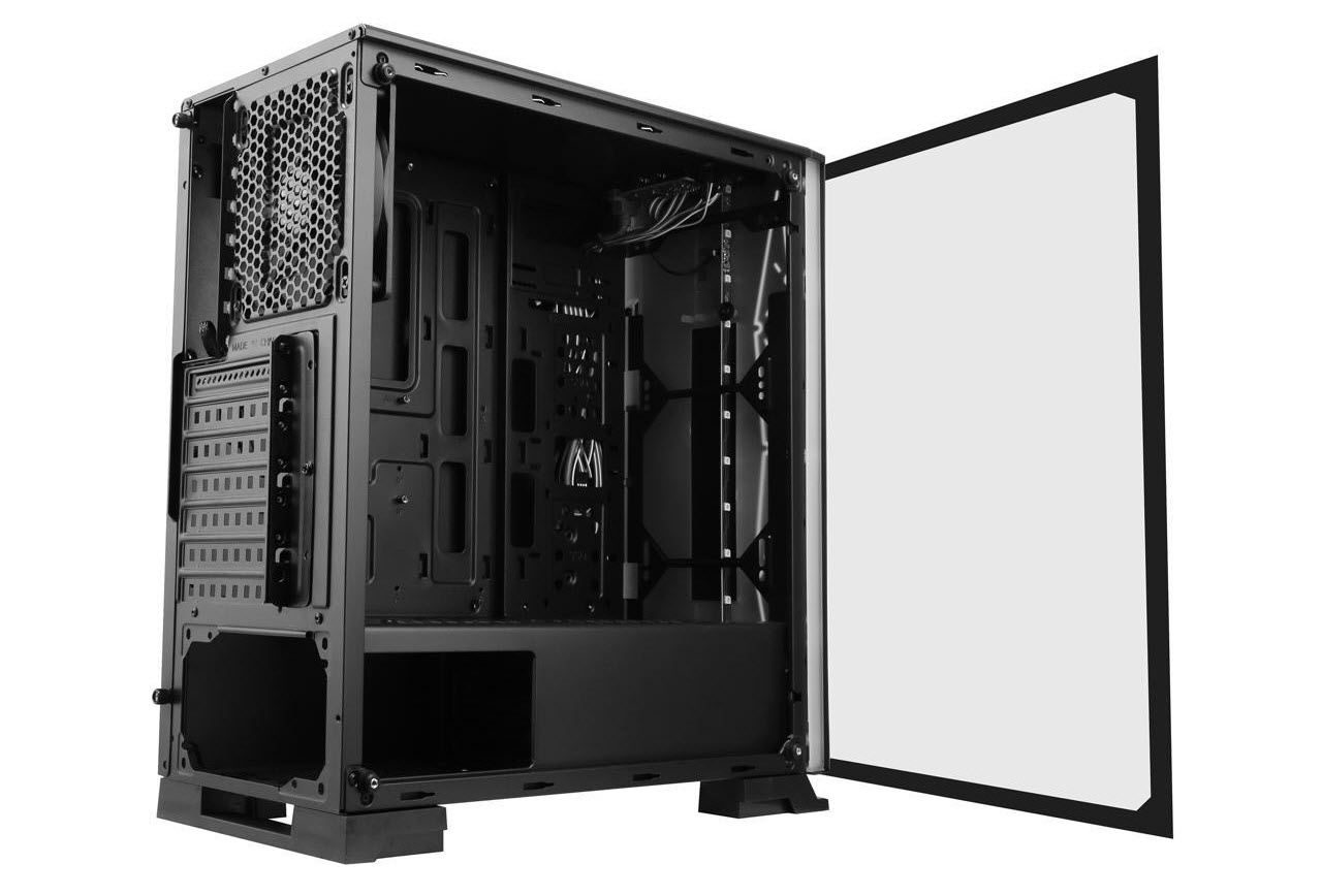 rear view of Rainbow-Flash-V3 angled to left showing its tempered glass
