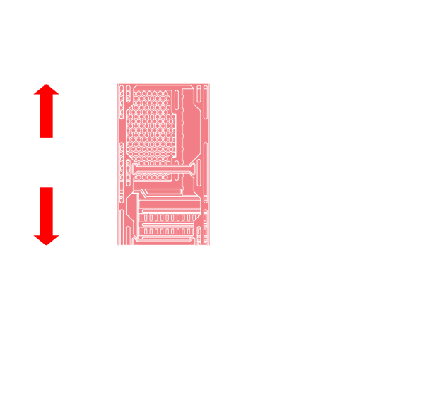 Cooling solutions supported by the front panel are listed