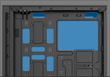 Closeup of the storage area in the MATREXX 70