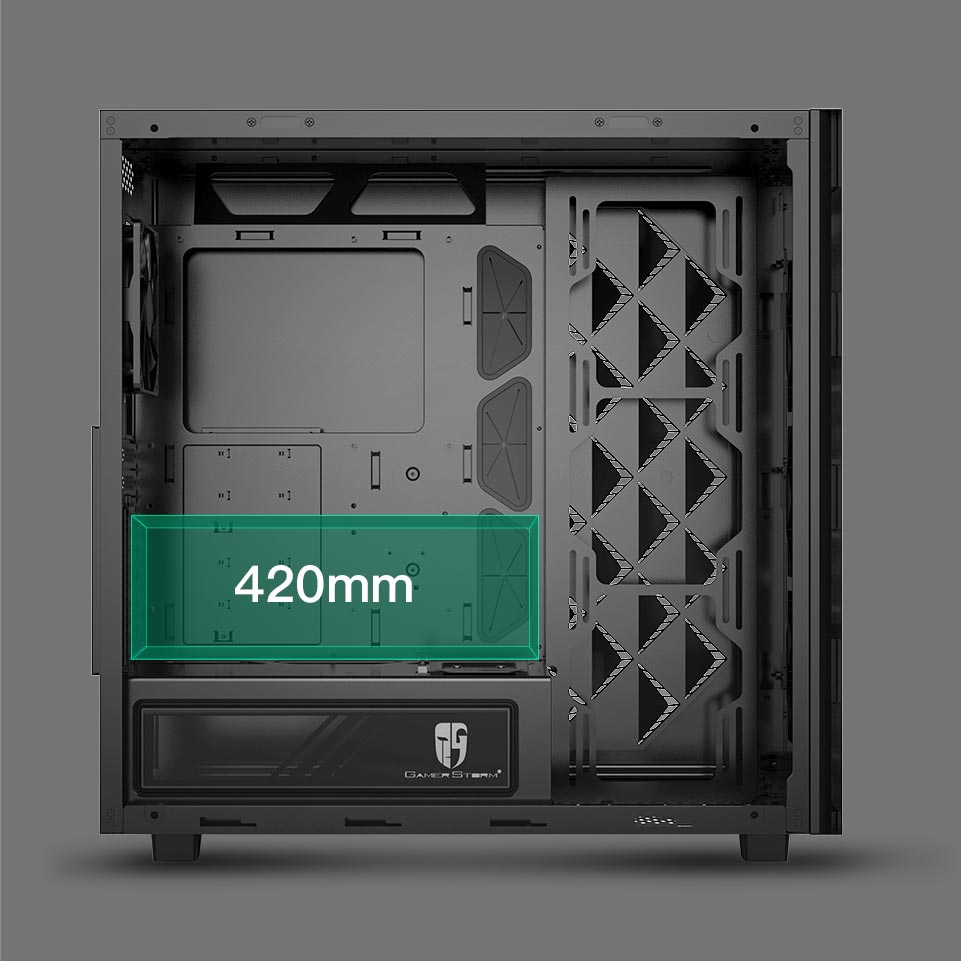 Macube 550 Supports GPU vertical installation