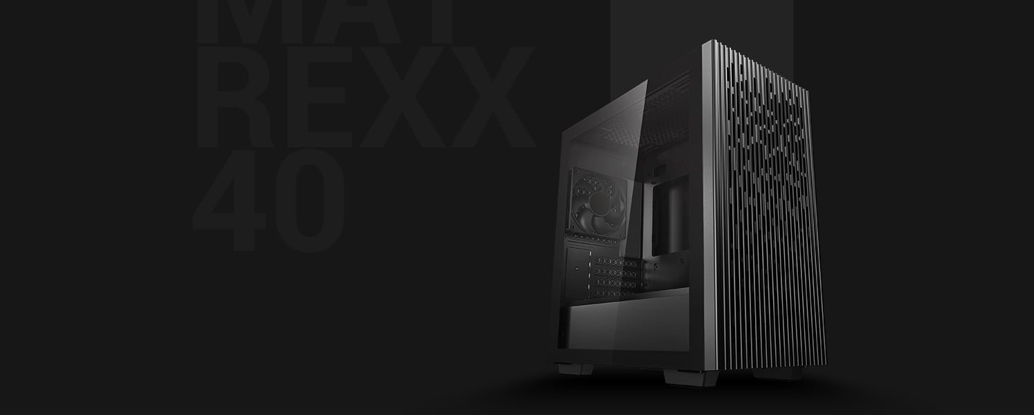 DeepCool MATREXX 40 with Full-size Tempered Glass Side Panel, High Airflow  Cooling, and Removable Drive Cage Micro ATX/Mini ITX Tower Case