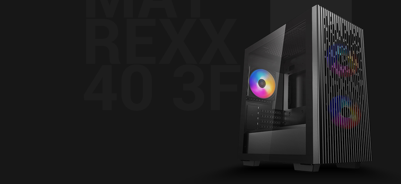 DeepCool MATREXX 40 3FS with Full-size Tempered Glass Side Panel, High ...