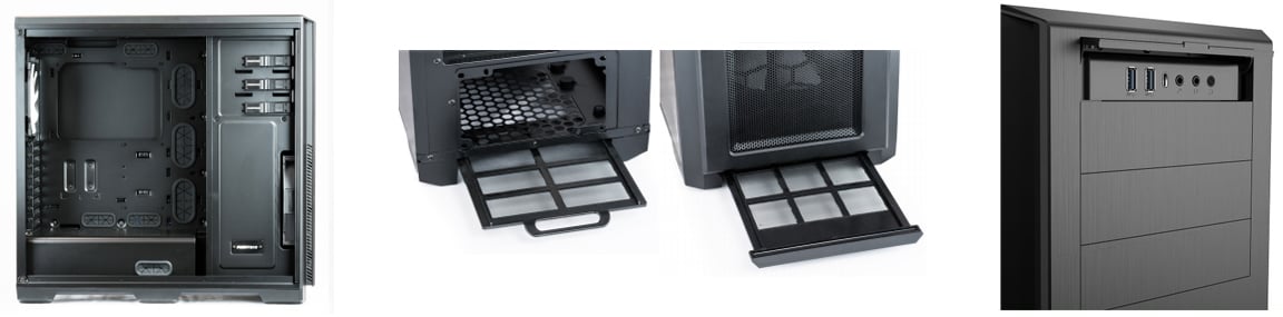 Phanteks Enthoo Pro Series PH-ES614P_BK Black Steel / Plastic ATX Full  Tower Computer Case 