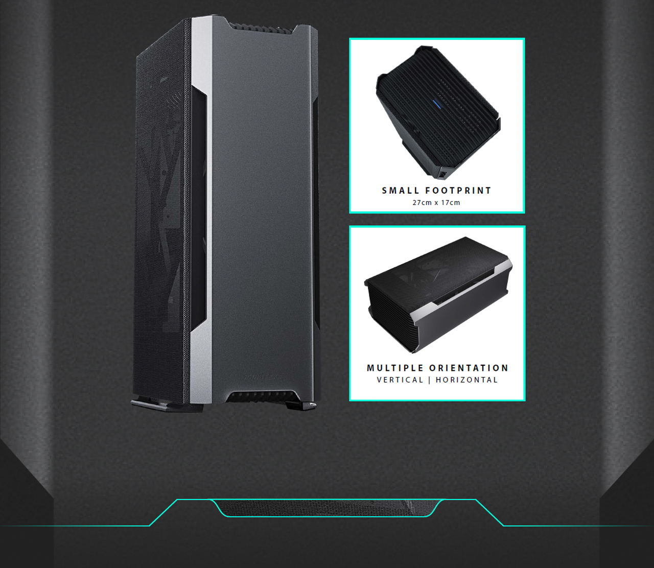 The Evolv Shift Air has small footprint and multiple orientation features
