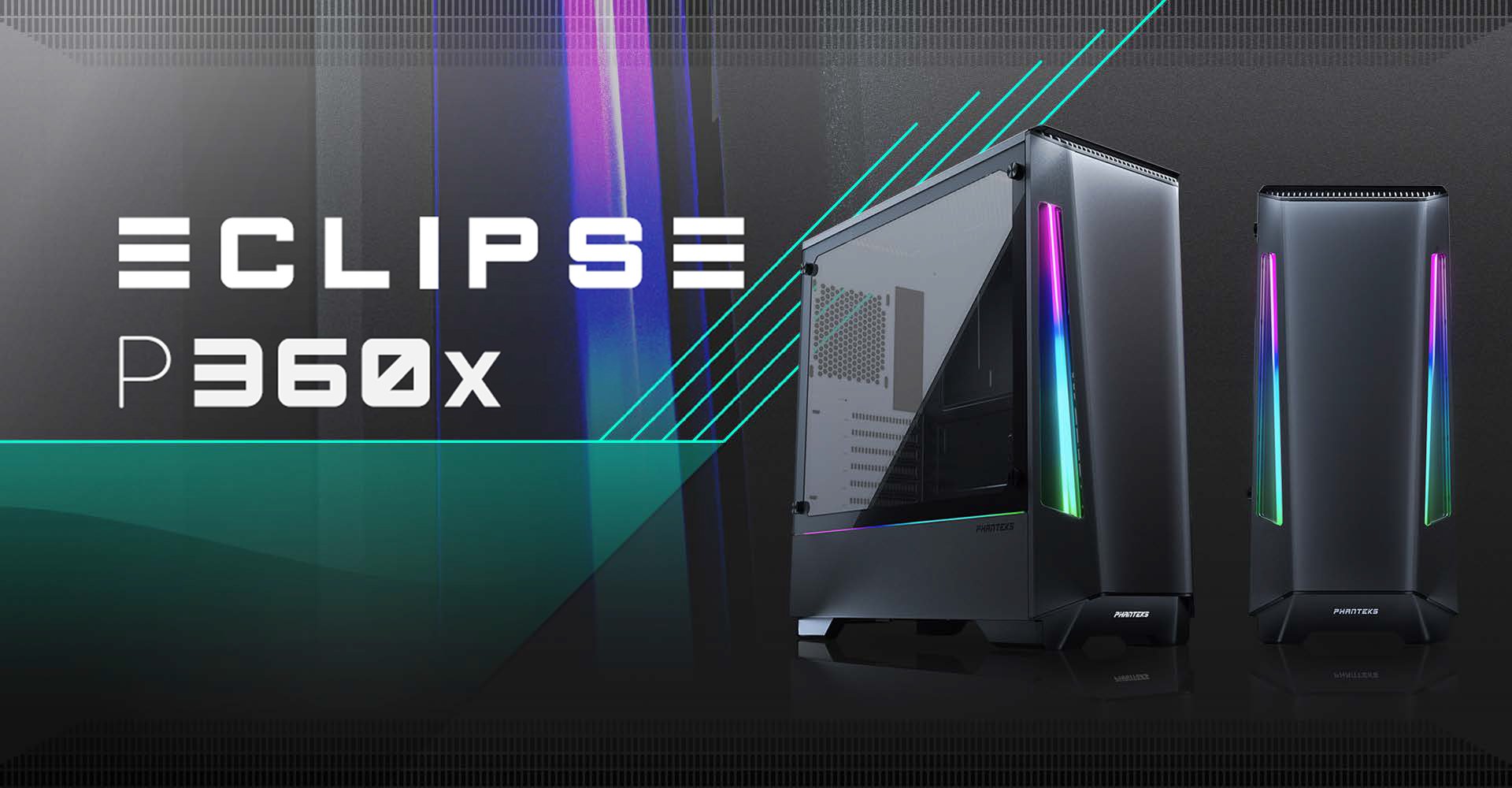 Phanteks Eclipse P360x Compact E Atx Mid Tower Case Black