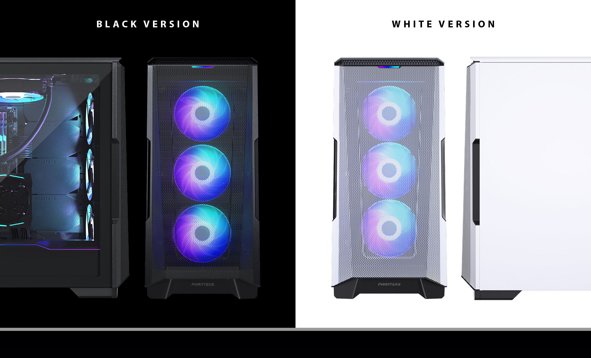 Black version and white version