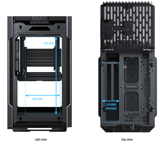 Phanteks Evolv Shift 2 Mini-ITX case, Tempered Glass Side Panels, Aluminum  Panels, D-RGB, Black 