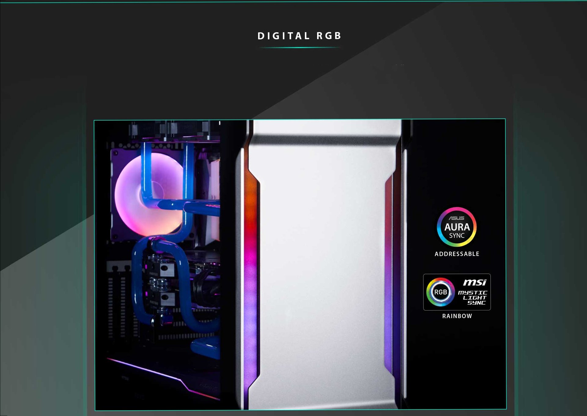 Phanteks Evolv X - EATX Mid-tower, Aluminum, Tempered Glass, Digital RGB,  Matte White 