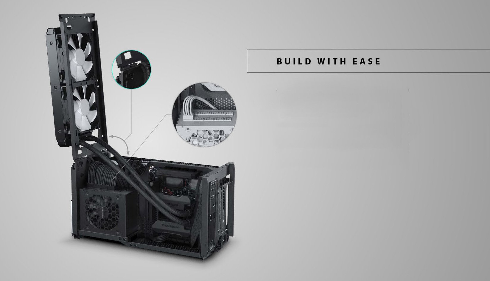 PHANTEKS EVOLV SHIFT XT P121 Mini ITX Computador Alumínio Chassis