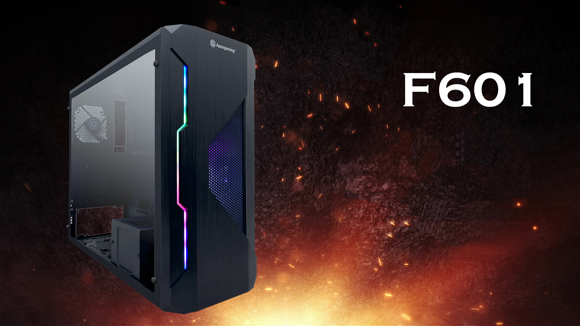 Apexgaming F601 Mid Tower Gaming Case
