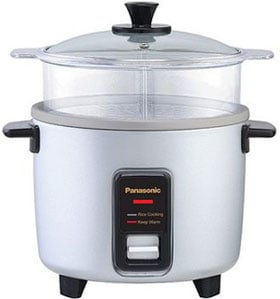 PANASONIC SR-W10FGEL Automatic Rice Cooker/ Steamer, Silver 