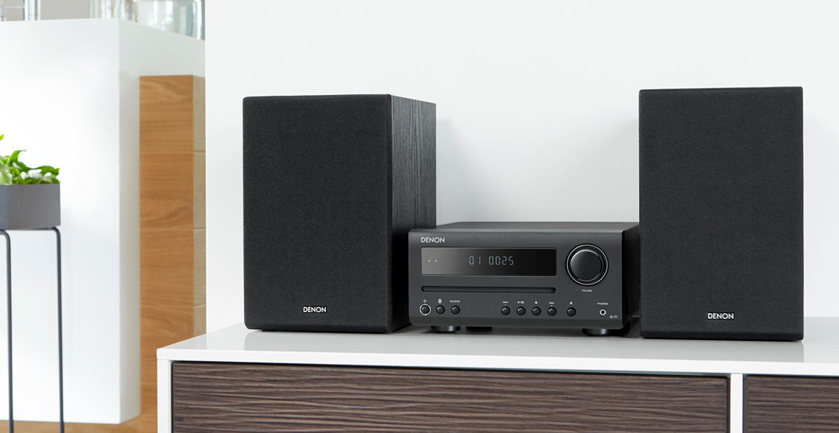 Denon D-T1 Hi-Fi Mini System with CD and Bluetooth - Newegg.com